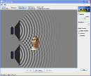 Screenshot of the simulation Geluidsgolven